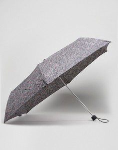 Ультракомпактный зонт в горошек Fulton - Черный