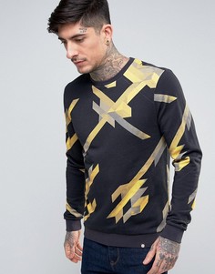 Желтый свитшот с принтом Pretty Green Kirby - Желтый