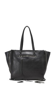 Объемная сумка Regan с короткими ручками и молниями по бокам Rebecca Minkoff