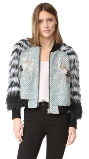 Бомбер из деталями Mila Furs