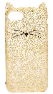 7 Чехол для iPhone с блестками Cat Kate Spade New York