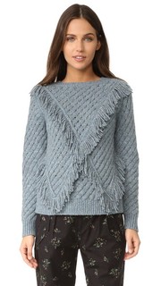 Пуловер с бахромой Rebecca Taylor