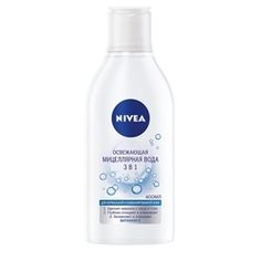 NIVEA Освежающая мицеллярная вода 3 в 1 для нормальной и комбинированной кожи 200 мл