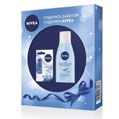 NIVEA Набор со средством для снятия макияжа с глаз "Двойной эффект" 125 мл + 4.8 г