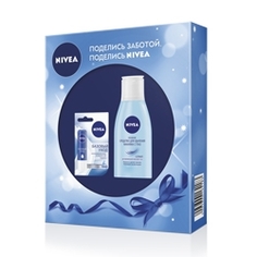 NIVEA Набор с лосьоном для снятия макияжа с глаз Aqua Effect 4,8 г + 125 мл