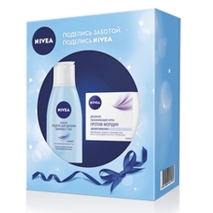 NIVEA Набор с увлажняющим дневным кремом против морщин 50 мл + 125 мл