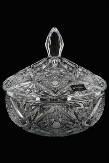 Конфетница с крышкой 15 см Crystalite Bohemia