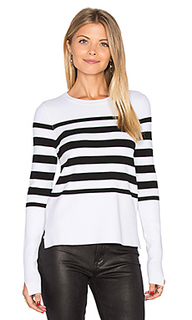 Hi lo stripe sweater - Autumn Cashmere