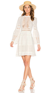 Baja lace long sleeve dress - Sea