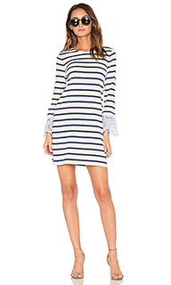 Stripe &amp; eyelet dress - Sea