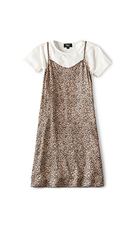 Leopard slip dress - Bardot Junior