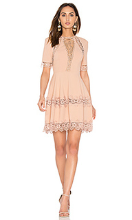 Crepe lace up back dress - NICHOLAS