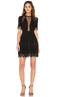 Lace insert mini dress - NICHOLAS