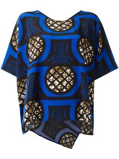 stylised print blouse Issey Miyake
