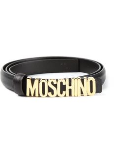 ремень с бляшкой-логотипом Moschino