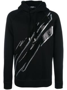 Tiger Flash sequin hoodie Dsquared2