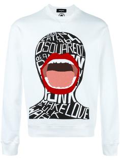 screaming graphic sweatshirt Dsquared2