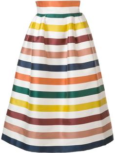 striped full skirt Carolina Herrera