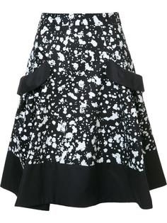 splatter paint skirt Carolina Herrera