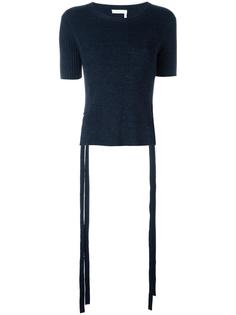 топ в рубчик с завязками See By Chloé