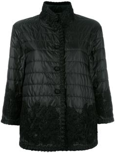 стеганая куртка с кружевной отделкой Ermanno Scervino