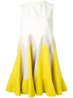 colour block flared dress Delpozo