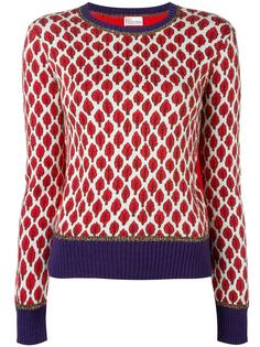 джемпер с лиственным рисунком Red Valentino