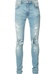 джинсы скинни с рваной отделкой Amiri