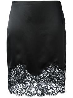юбка-карандаш с кружевной панелью Givenchy