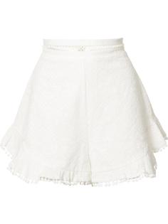 шорты с вышивкой Zimmermann