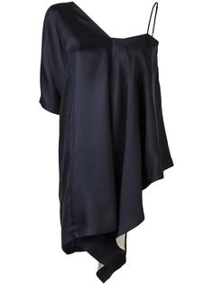 драпированная блузка с асимметричными рукавами Maison Margiela