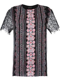 кружевная блузка с короткими рукавами Giambattista Valli