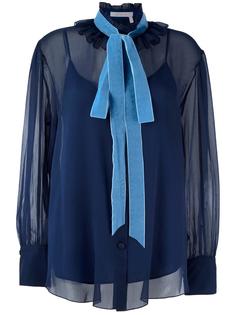 блузка с бархатным воротником See By Chloé