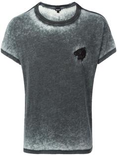 футболка с вышивкой тигра Just Cavalli