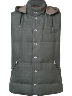 стеганый жилет с капюшоном Brunello Cucinelli
