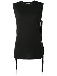 топ с боковыми завязками Helmut Lang