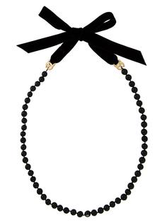 beaded logo necklace Chanel Vintage