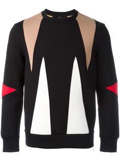 geometric panelled sweatshirt Neil Barrett