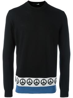 свитер с принтом Love Moschino