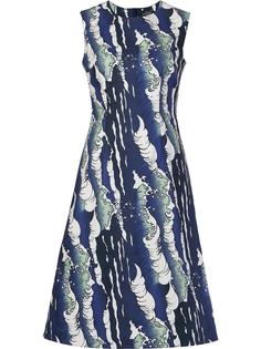 waves print flared dress Alena Akhmadullina