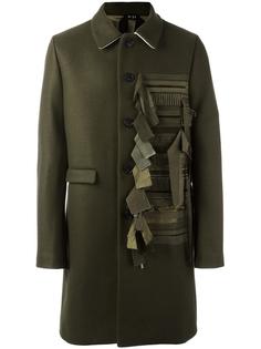 пальто с контрастной панелью Nº21