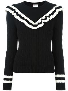 джемпер с рюшами Red Valentino