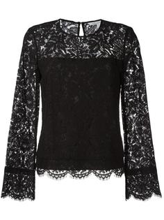блузка с кружевной отделкой Diane Von Furstenberg