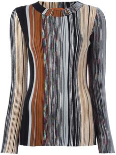 трикотажная блузка в рубчик Missoni