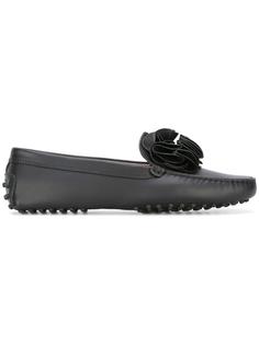 лоферы с цветочным элементом Tod's
