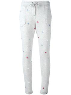 embroidered heart track pants  Zoe Karssen