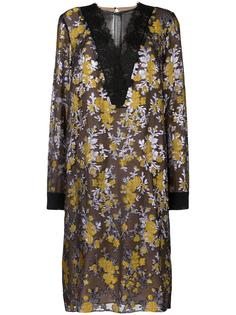 платье с цветочным кружевом Lanvin