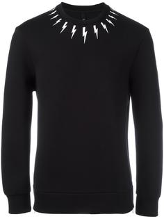 lightning bolt sweatshirt Neil Barrett