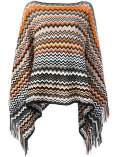 пончо с узором зигзаг Missoni