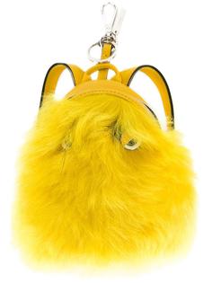 брелок 'Bag Bugs' в форме рюкзака с мехом бобра Fendi